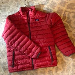 Patagonia XXl 16/18 boys red coat